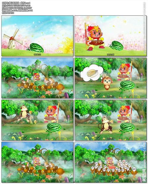 猴吃瓜背景视频下载免费,趣味横生的自然奇观揭秘  第1张